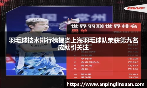 羽毛球技术排行榜揭晓上海羽毛球队荣获第九名成就引关注
